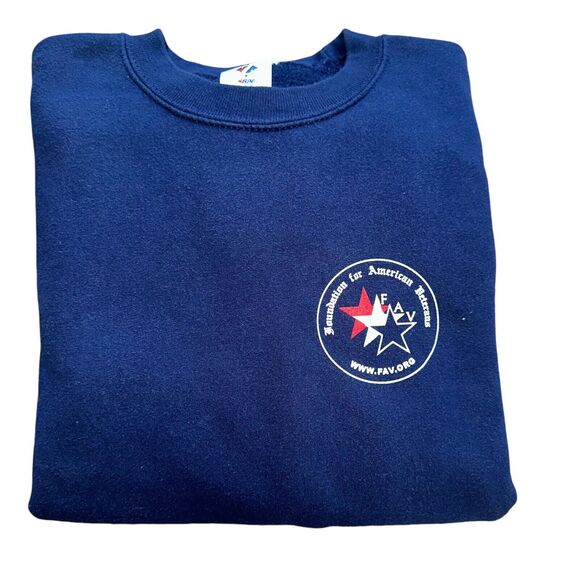 American Veterans Large Crewneck Sweatshirt (FAV) Foundation American Veterans - Picture 15 of 16